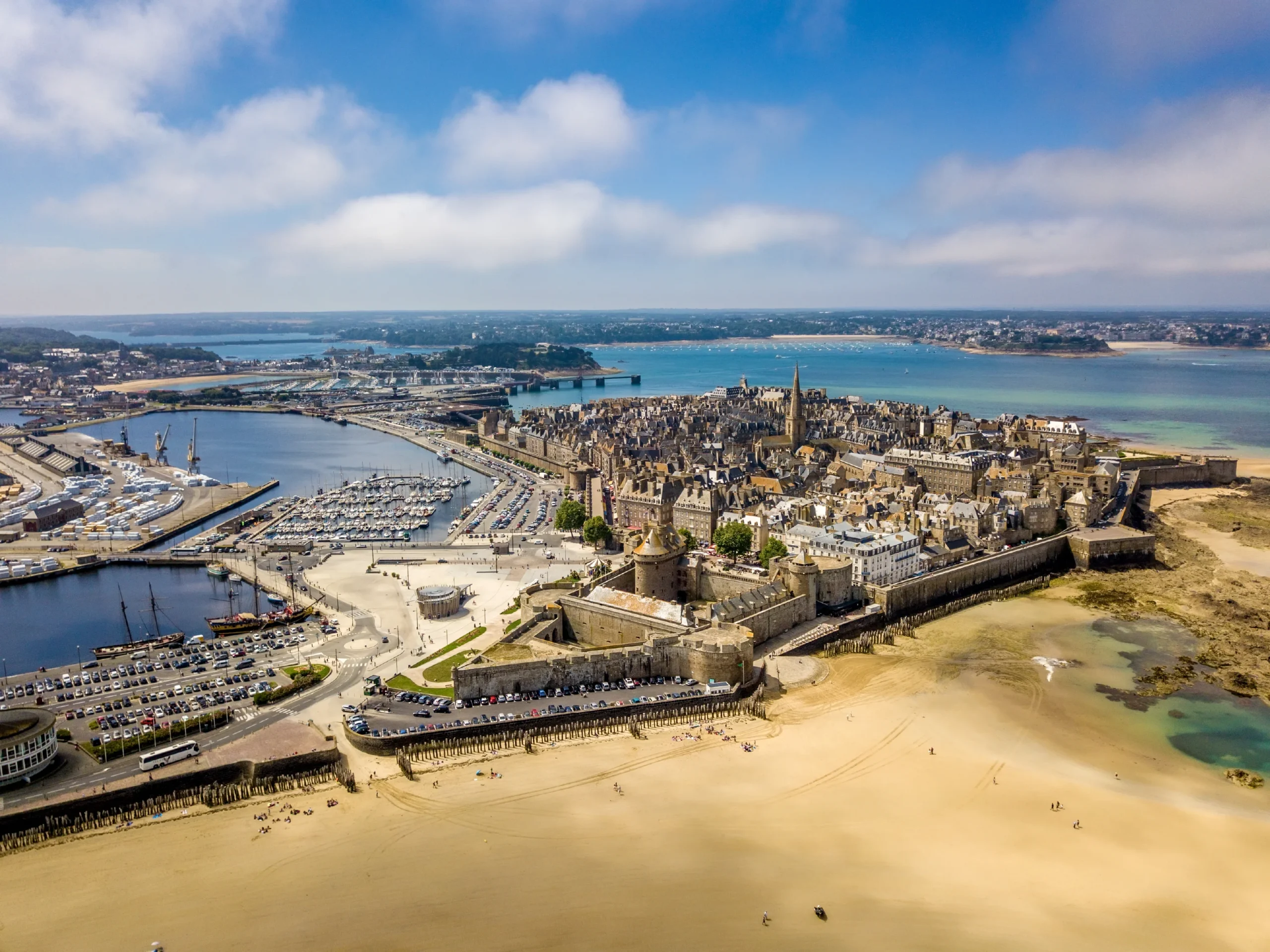 Vue aerienne saint Malo