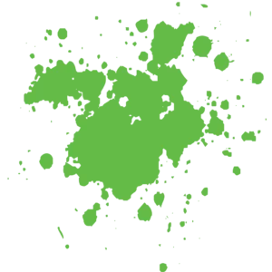 Tache de peinture verte