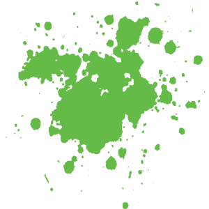 Tache de peinture verte